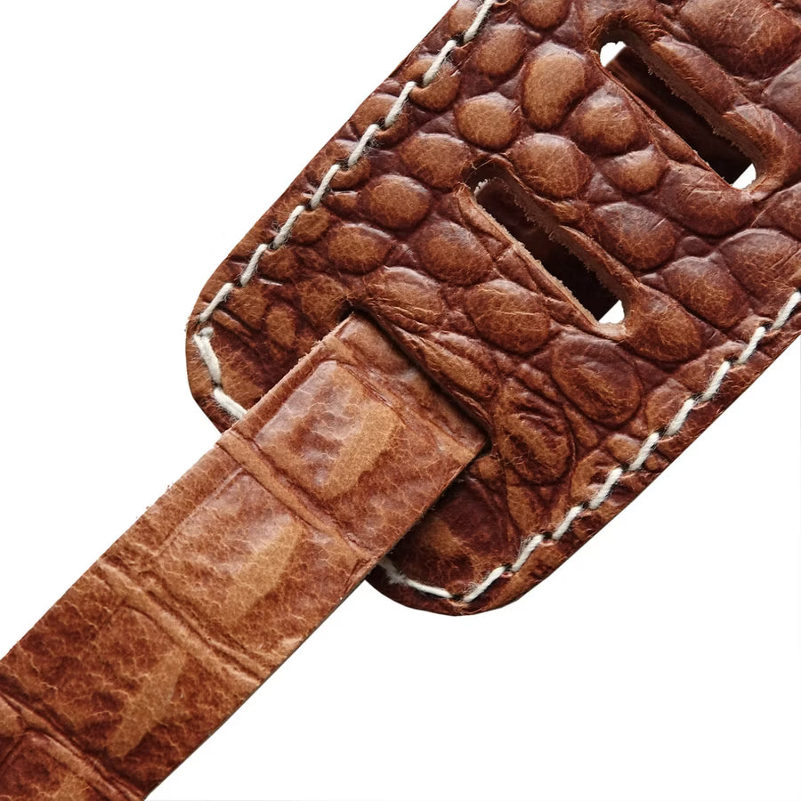 Richter Raw II Contour Croc Natural 1486 Guitar/ Bass Strap