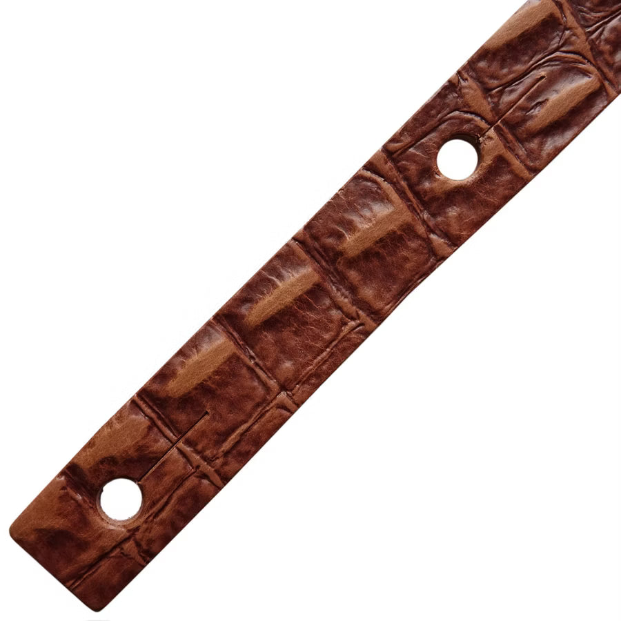 Richter Raw II Contour Croc Natural 1486 Guitar/ Bass Strap
