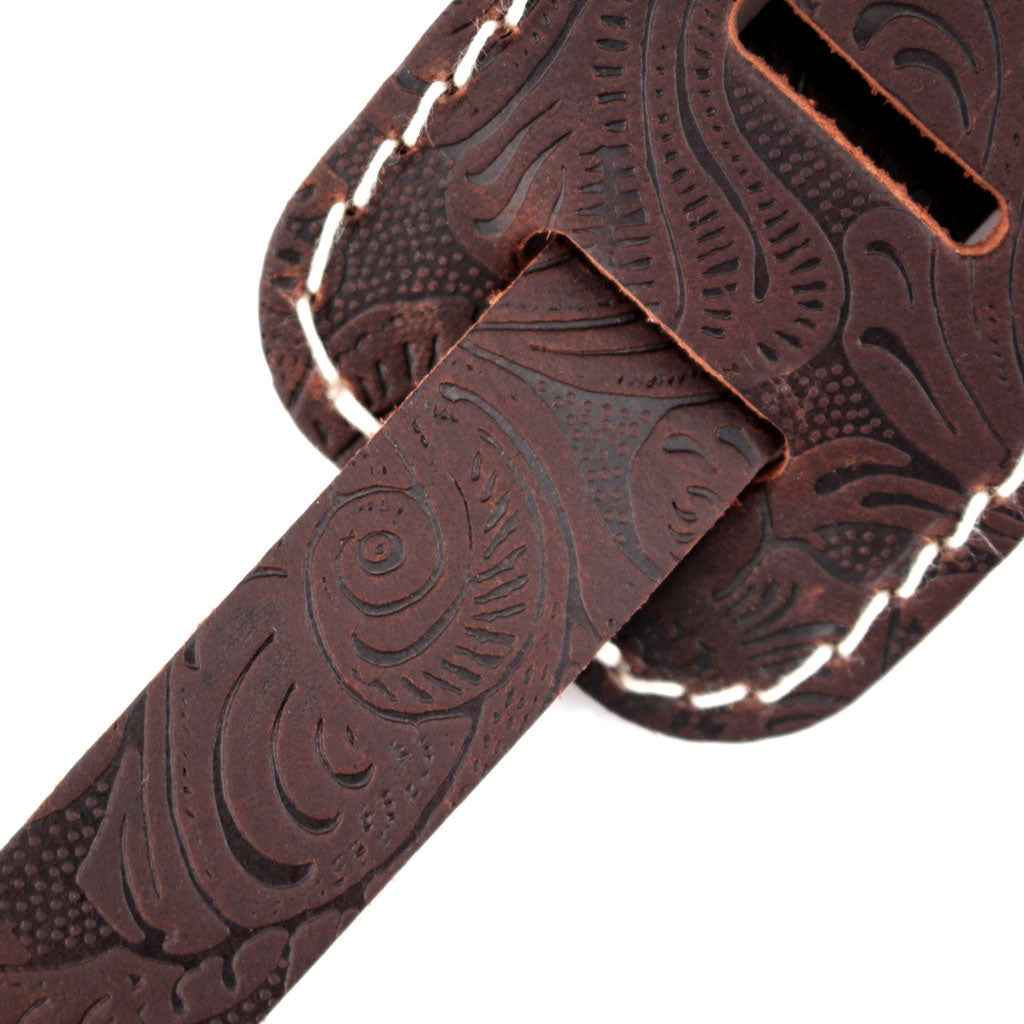 Richter Raw II Western Rose Brown 1490 Guitar Strap