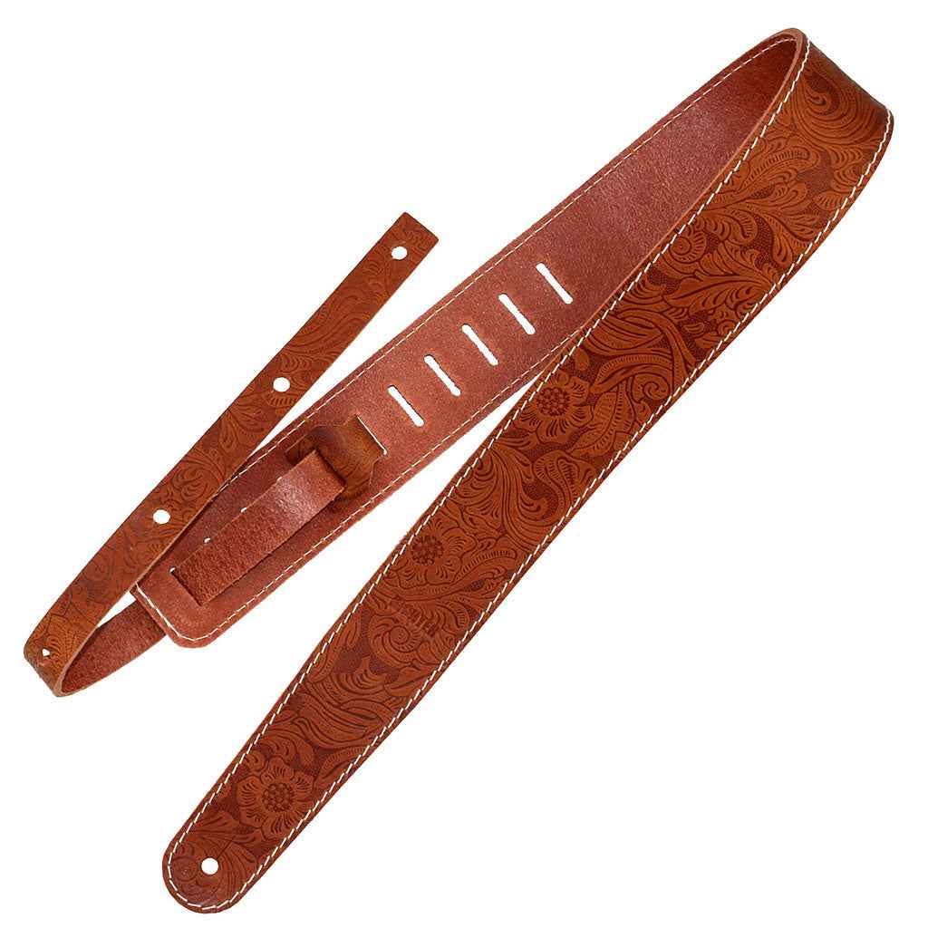 Richter Raw II Western Rose Tan Bass/ Guitar Strap 1491
