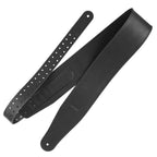 Richter Raw V Nappa Black Guitar/ Bass Strap 1505