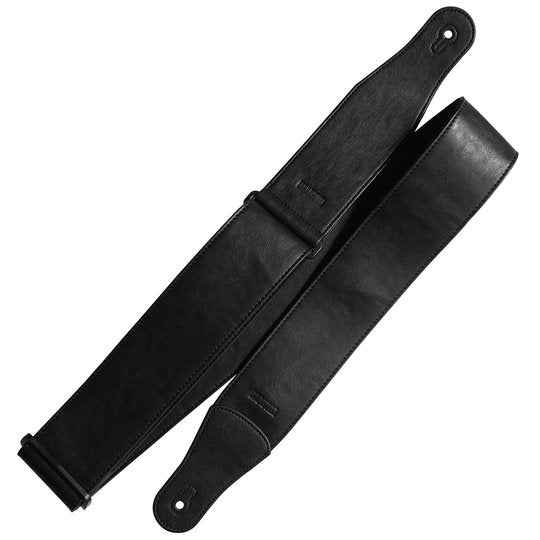 Richter Stronghold II Leatherette Black Guitar/ Bass Strap - Vegan