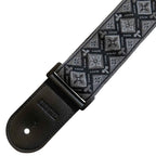 Richter Retro Black & Grey 1865 Guitar/ Bass Strap