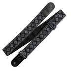 Richter Retro Black & Grey 1865 Guitar/ Bass Strap