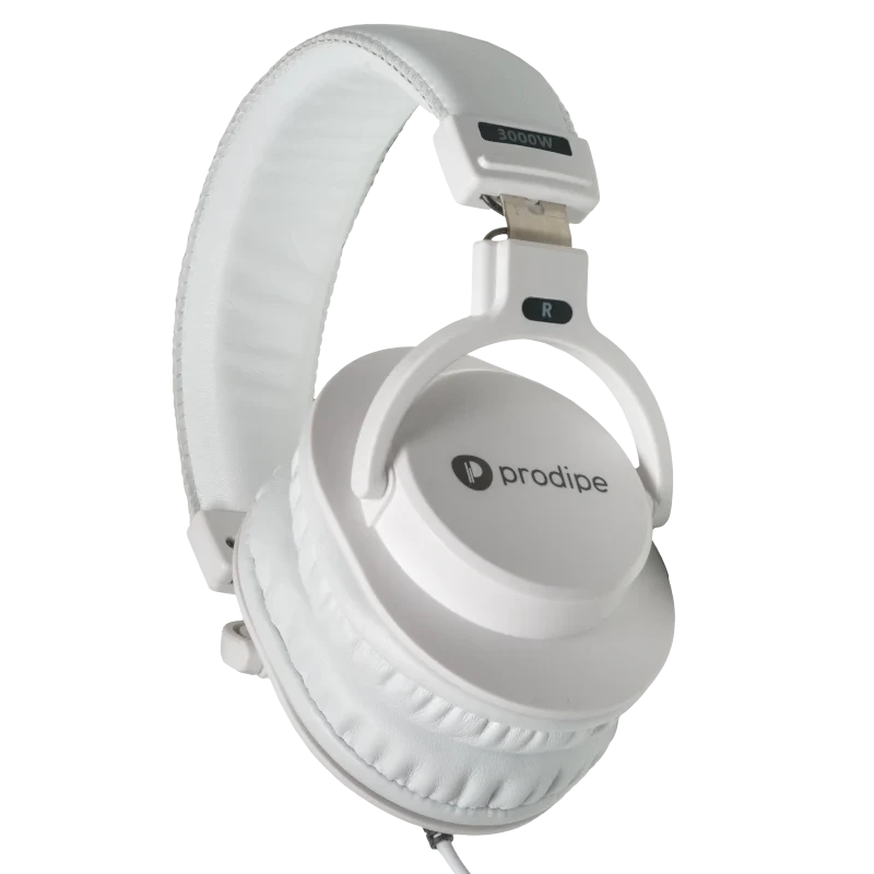 Prodipe 3000W Professional Headphone versatile White