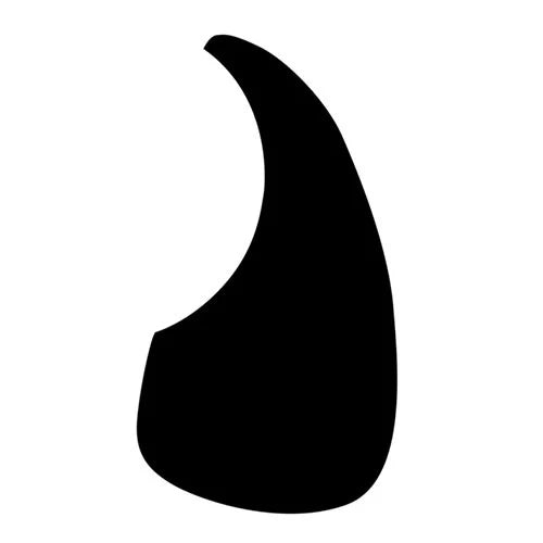 D'Andrea Small Acoustic Pickguard - BLACK