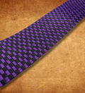 LOCK IT 2" POLY CHECKER - Purple/Black Guitar Strap