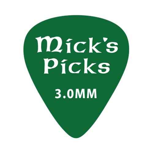 MICK'S PICKS BASS PICKS 3.0mm 3PC PACK