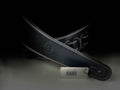 ISUZI BST11BK Leather Black Bass Guitar Strap