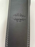 ISUZI BST11BK Leather Black Bass Guitar Strap