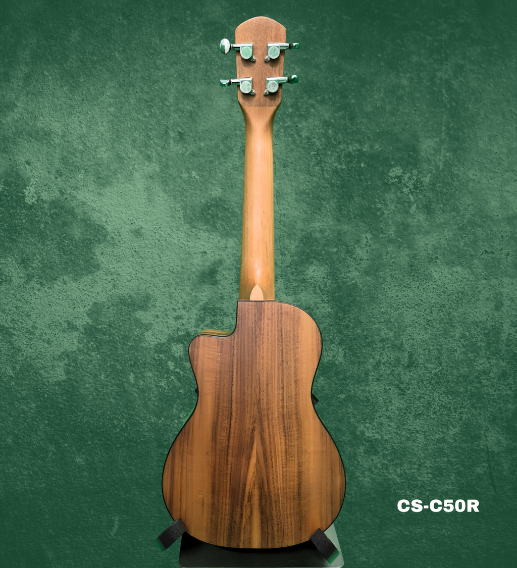 V-Tab CS-C50R Cut away concert Ukulele right handed Solid Spruce Top, view 2