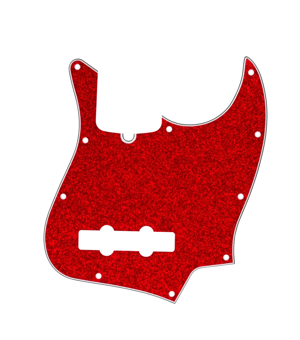 D'Andrea J-Bass Pickguard - RED SPARKLE