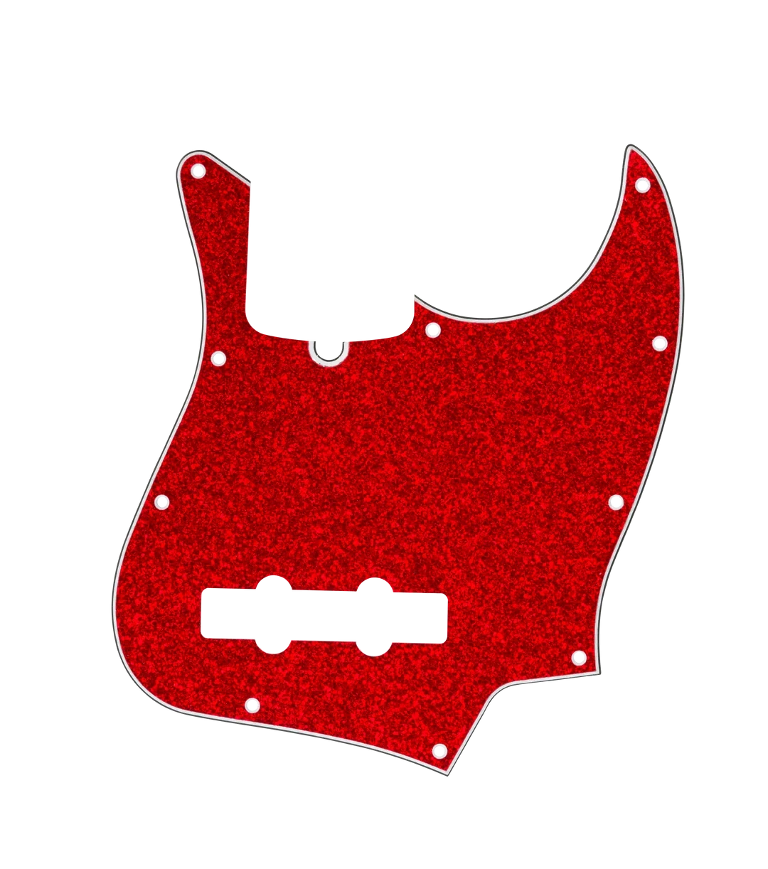 D'Andrea J-Bass Pickguard - RED SPARKLE