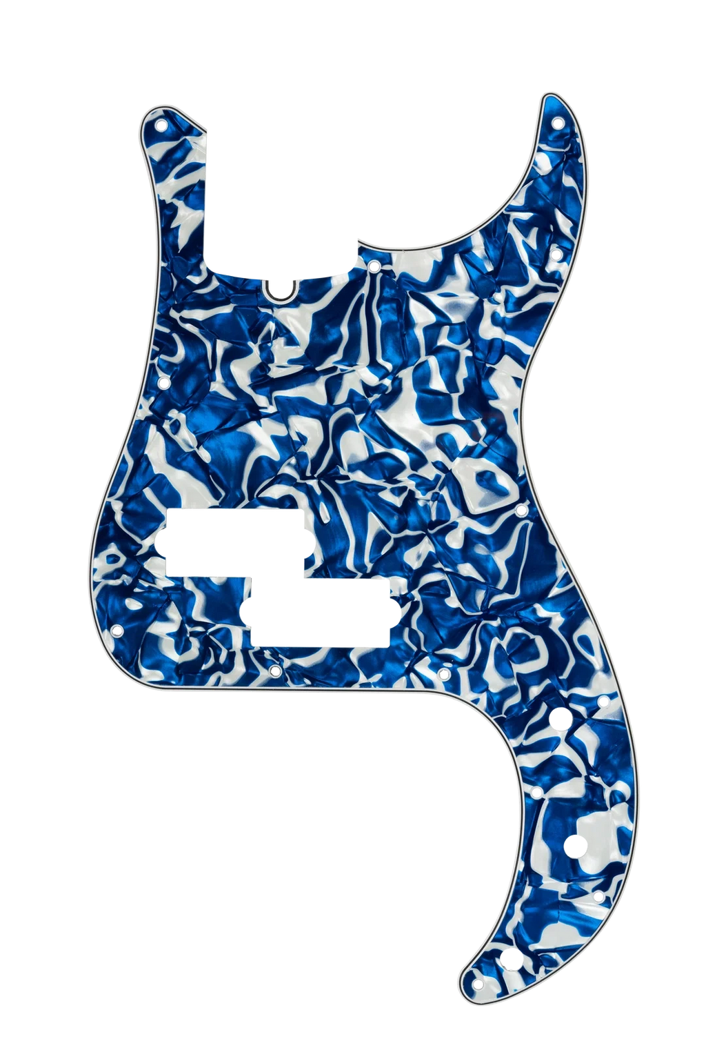 D'Andrea P-Bass Pickguard - BLUE SWIRL PEARL