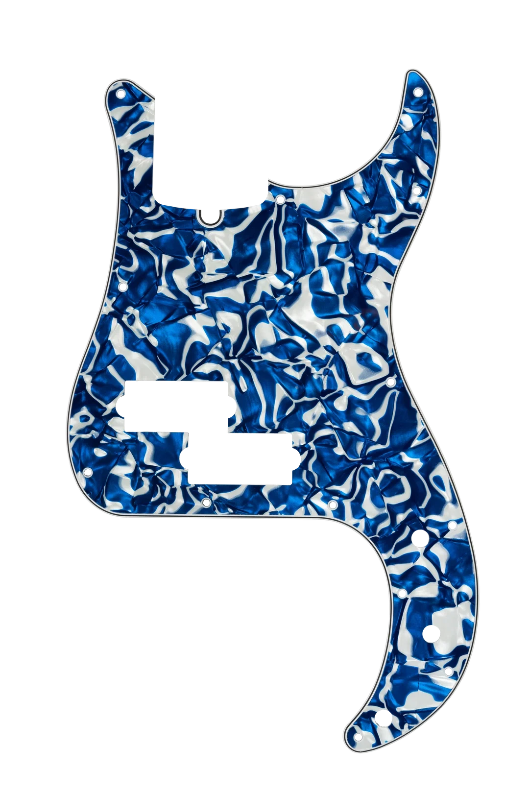 D'Andrea P-Bass Pickguard - BLUE SWIRL PEARL
