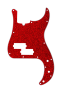 D'Andrea P-Bass Pickguard - RED SPARKLE