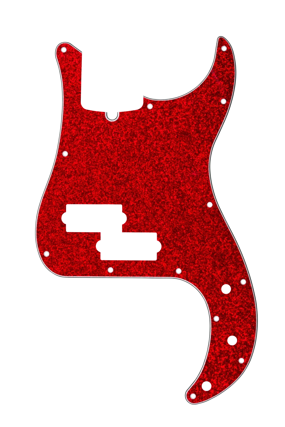 D'Andrea P-Bass Pickguard - RED SPARKLE