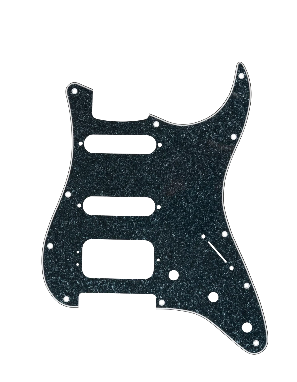 D'Andrea Strat Pickguard HSS - BLACK SPARKLE
