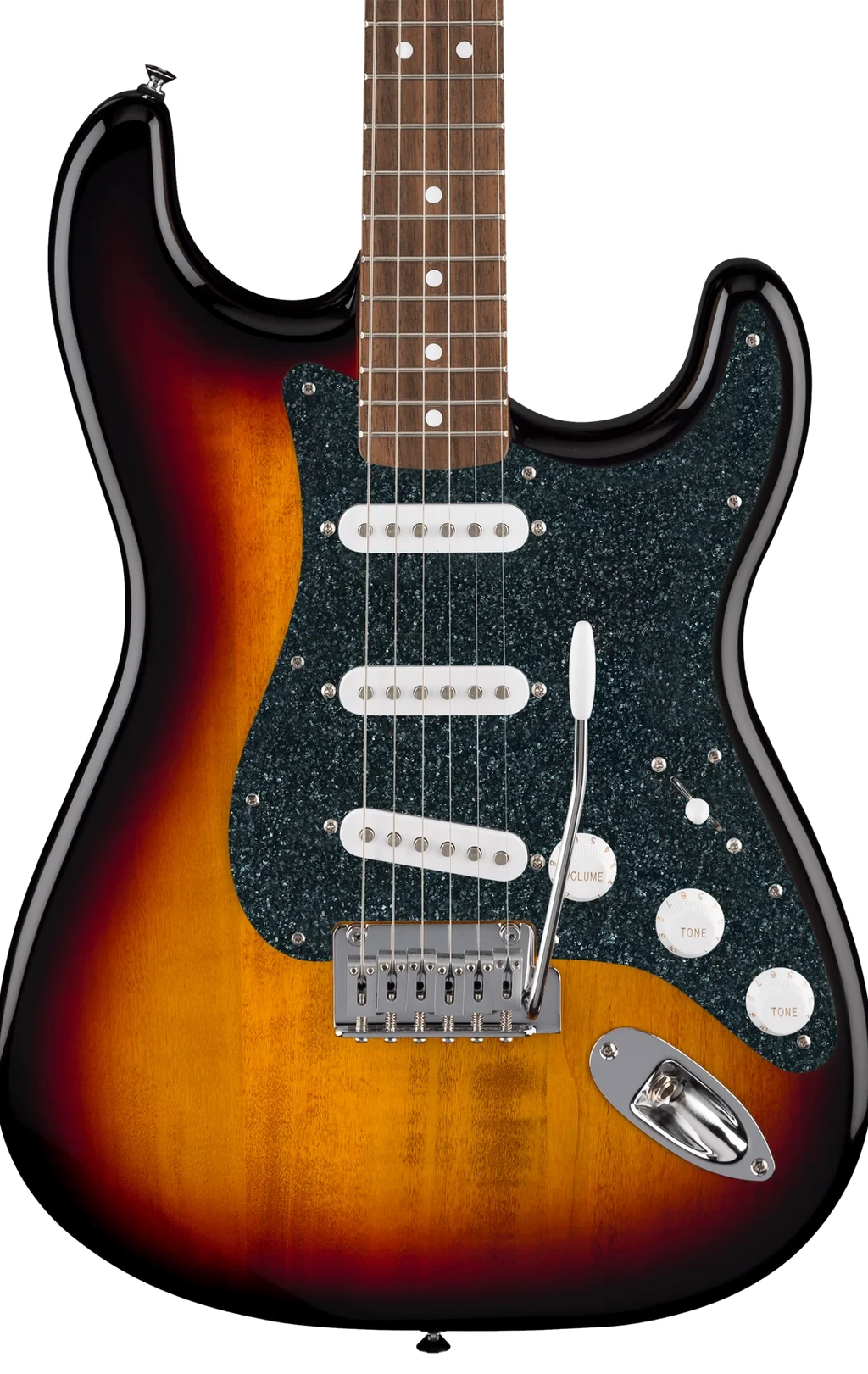 D'Andrea Strat Pickguard SSS - BLACK SPARKLE