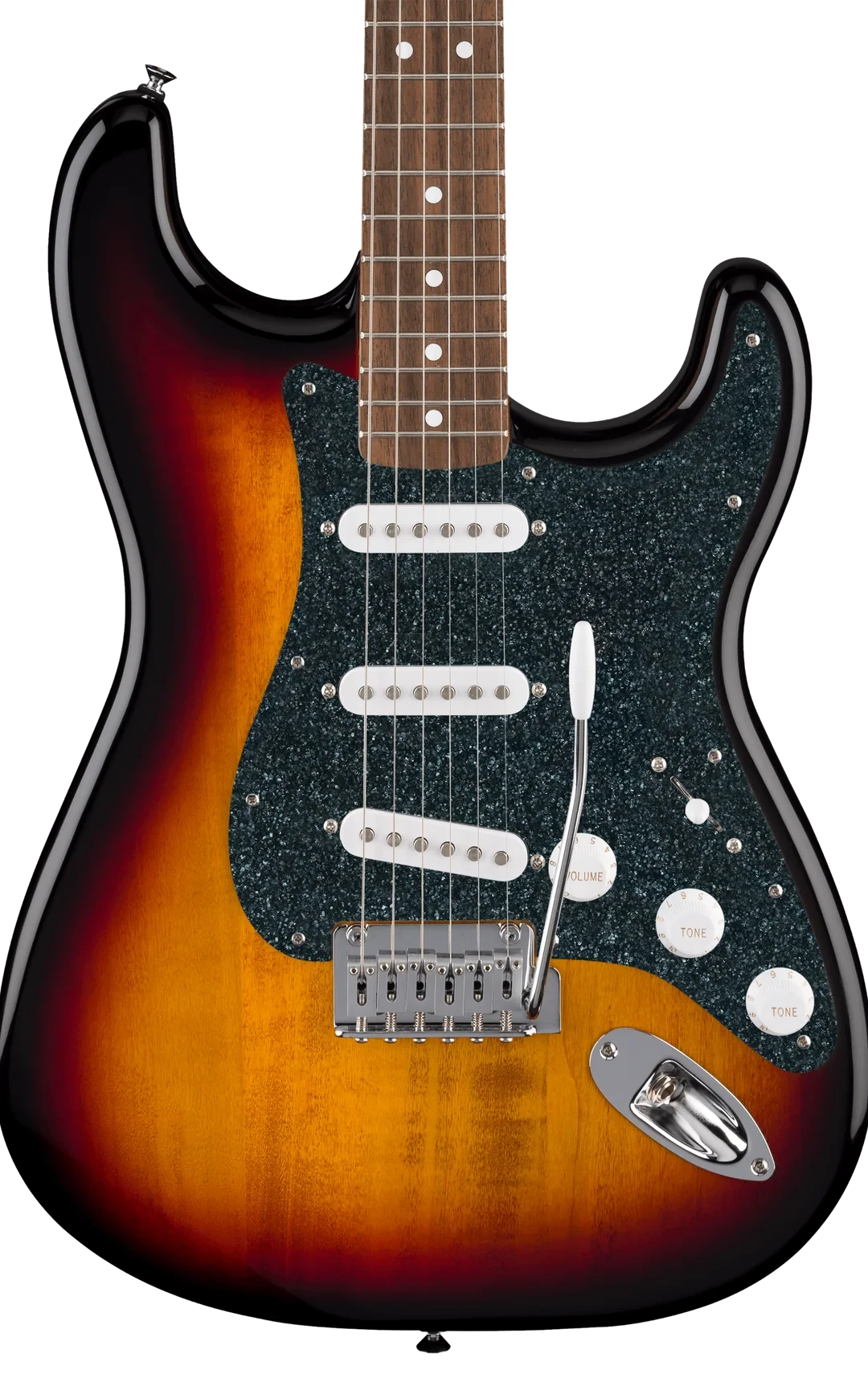D'Andrea Strat Pickguard SSS - BLACK SPARKLE