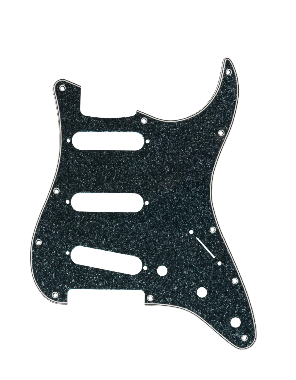 D'Andrea Strat Pickguard SSS - BLACK SPARKLE