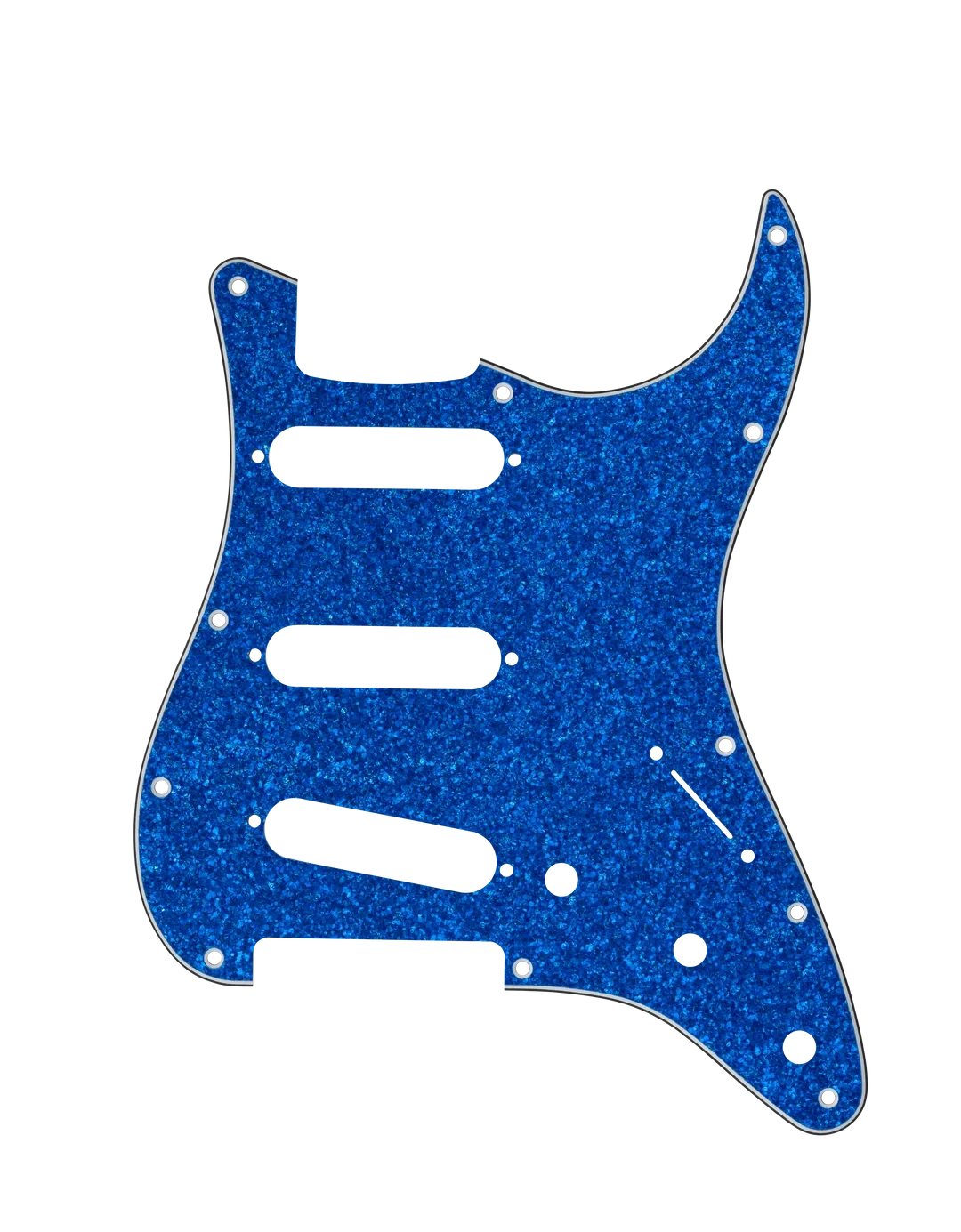 D'Andrea Strat Pickguard SSS - BLUE SPARKLE