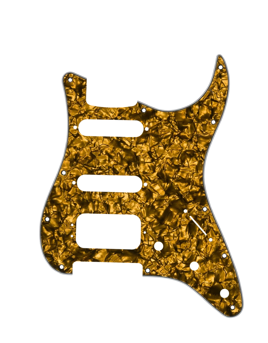 D'Andrea Strat Pickguard HSS - GOLD PEARL
