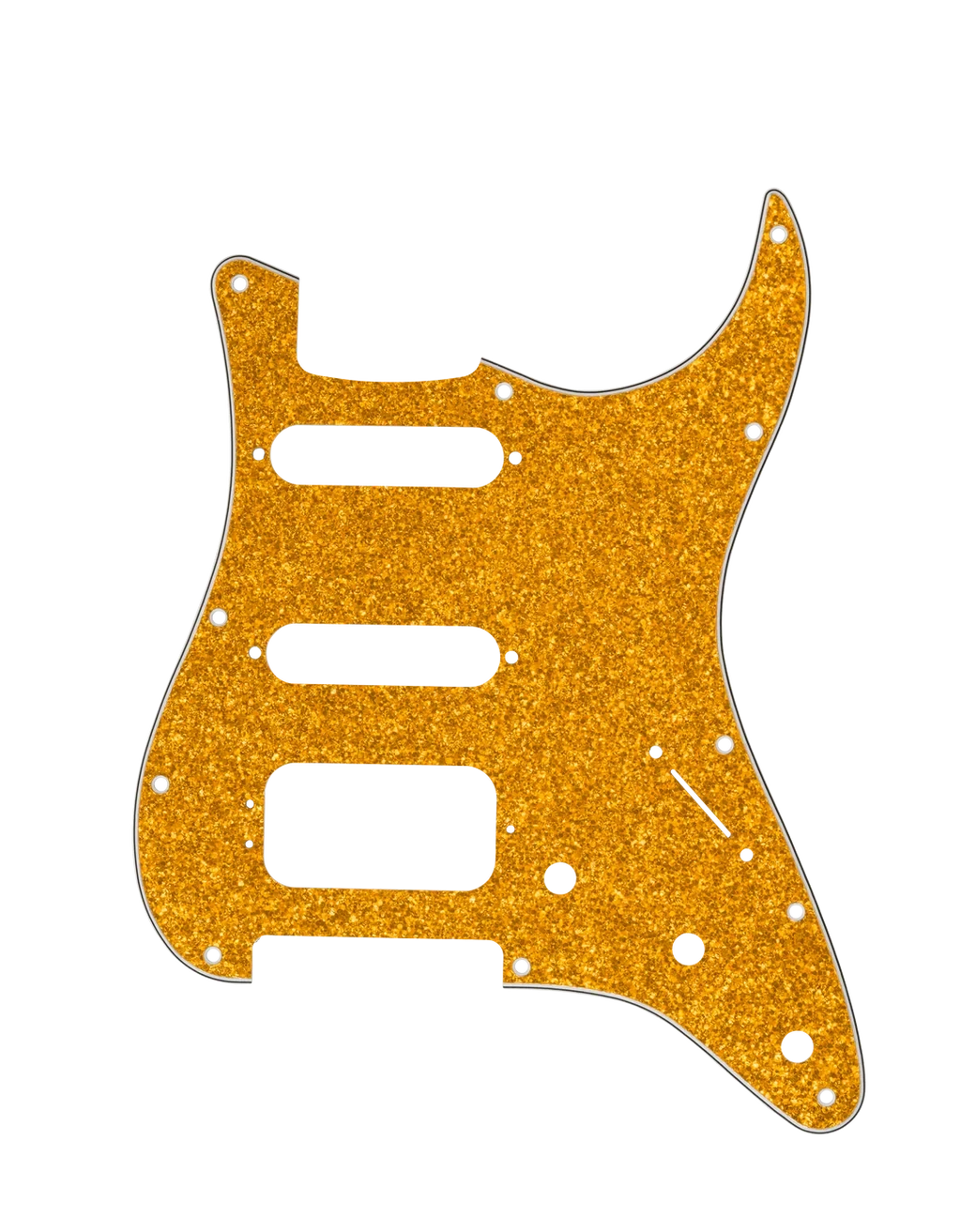 D'Andrea Strat Pickguard HSS - GOLD SPARKLE