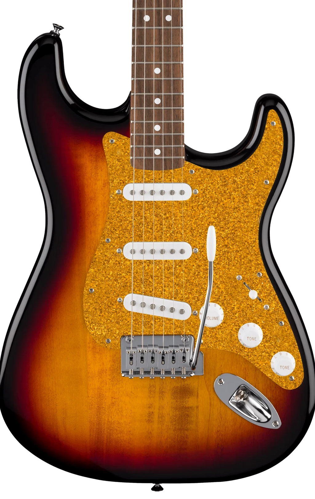 D'Andrea Strat Pickguard SSS - GOLD SPARKLE