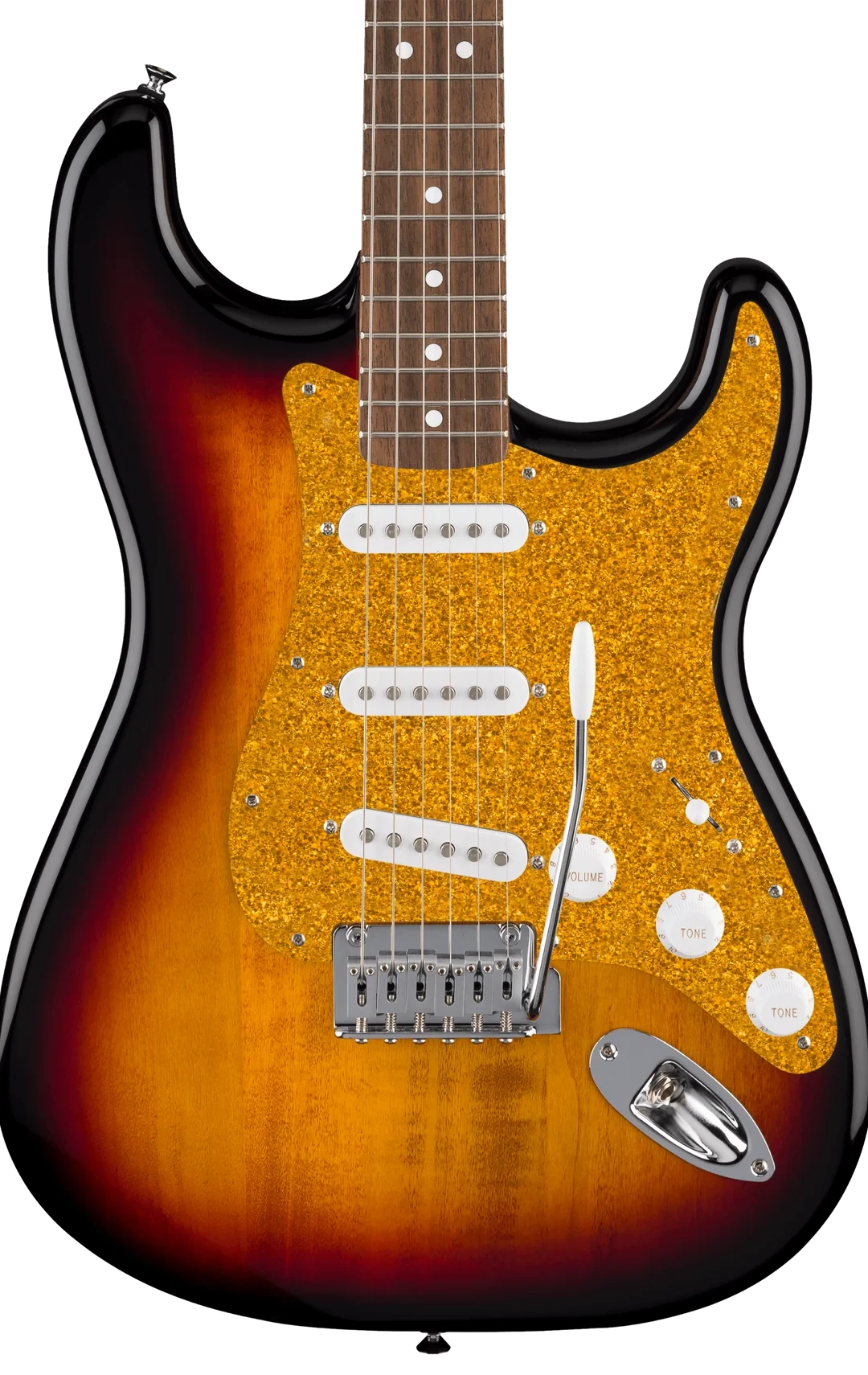 D'Andrea Strat Pickguard SSS - GOLD SPARKLE