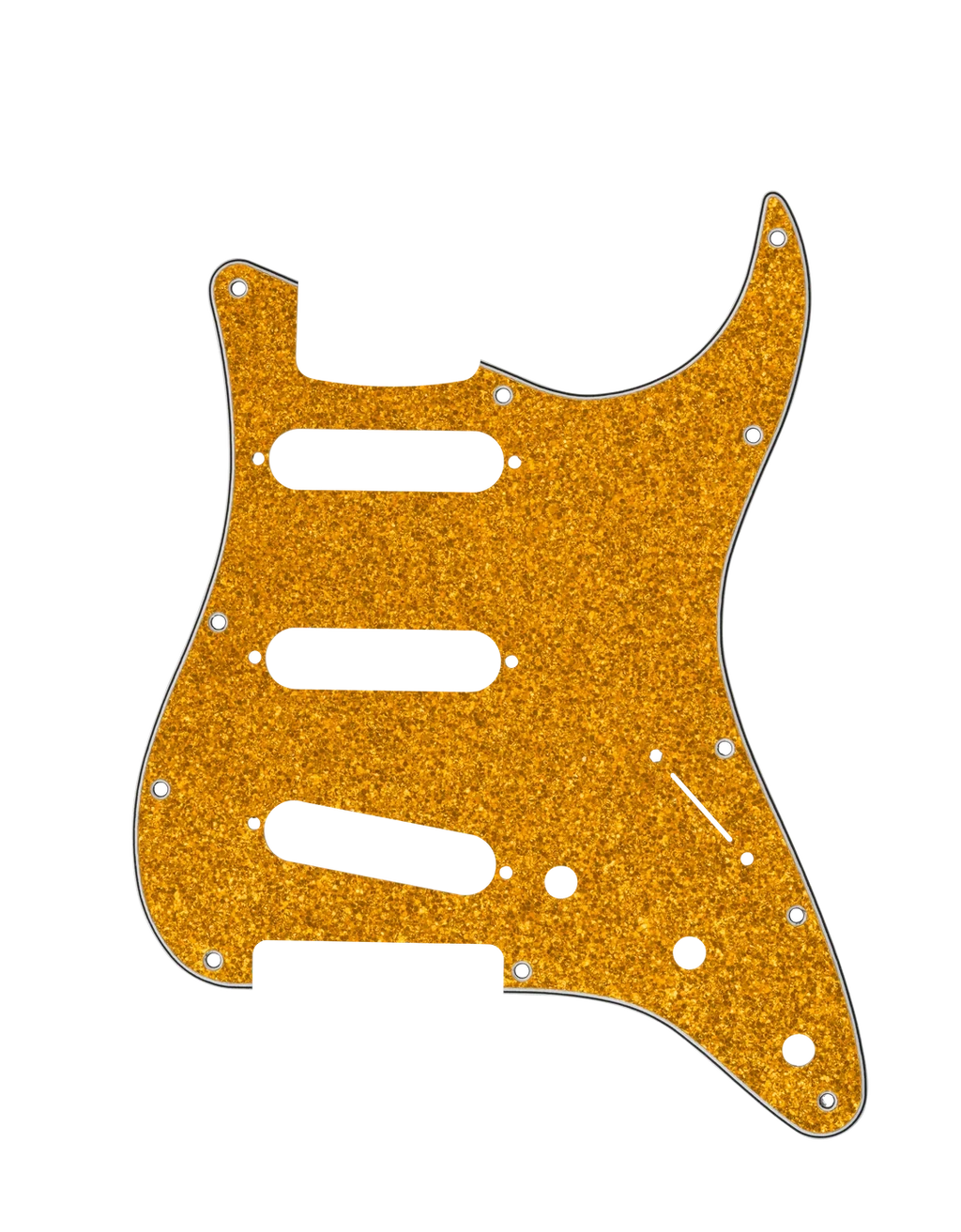 D'Andrea Strat Pickguard SSS - GOLD SPARKLE