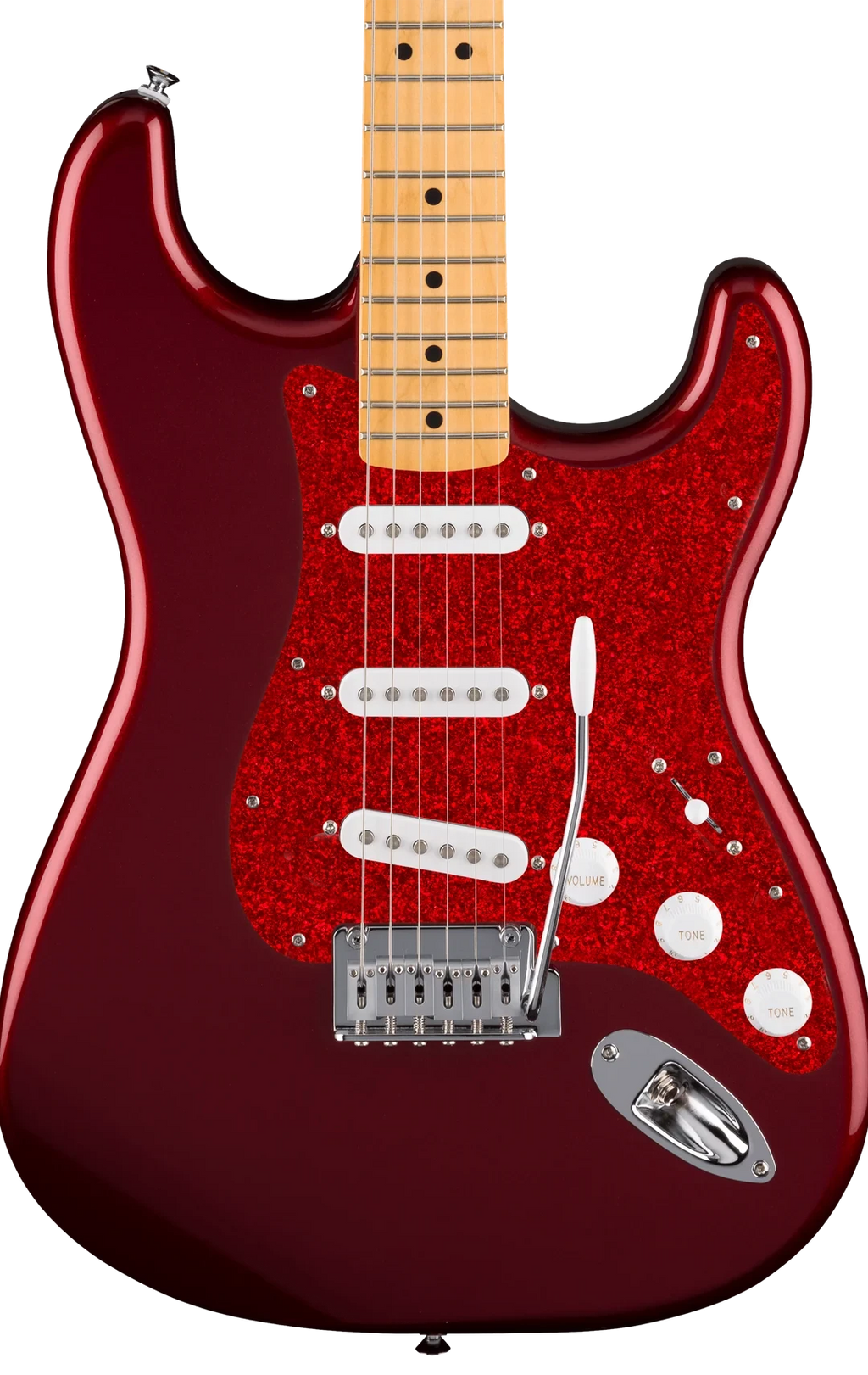D'Andrea Strat Pickguard SSS - RED SPARKLE