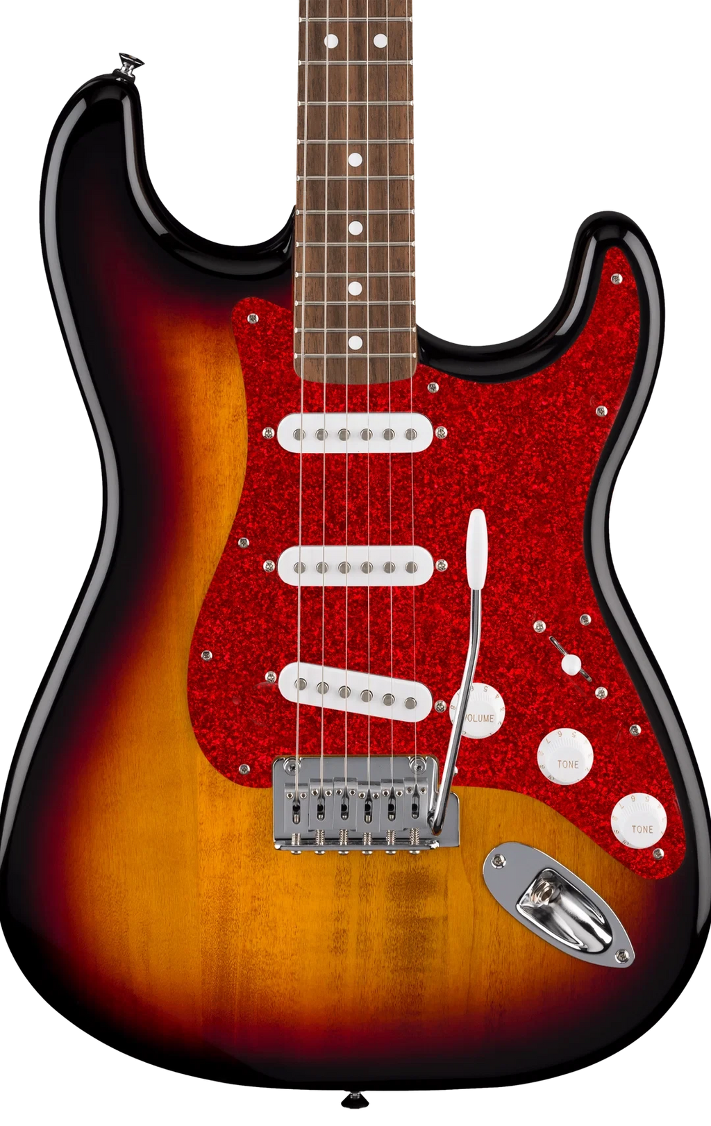 D'Andrea Strat Pickguard SSS - RED SPARKLE