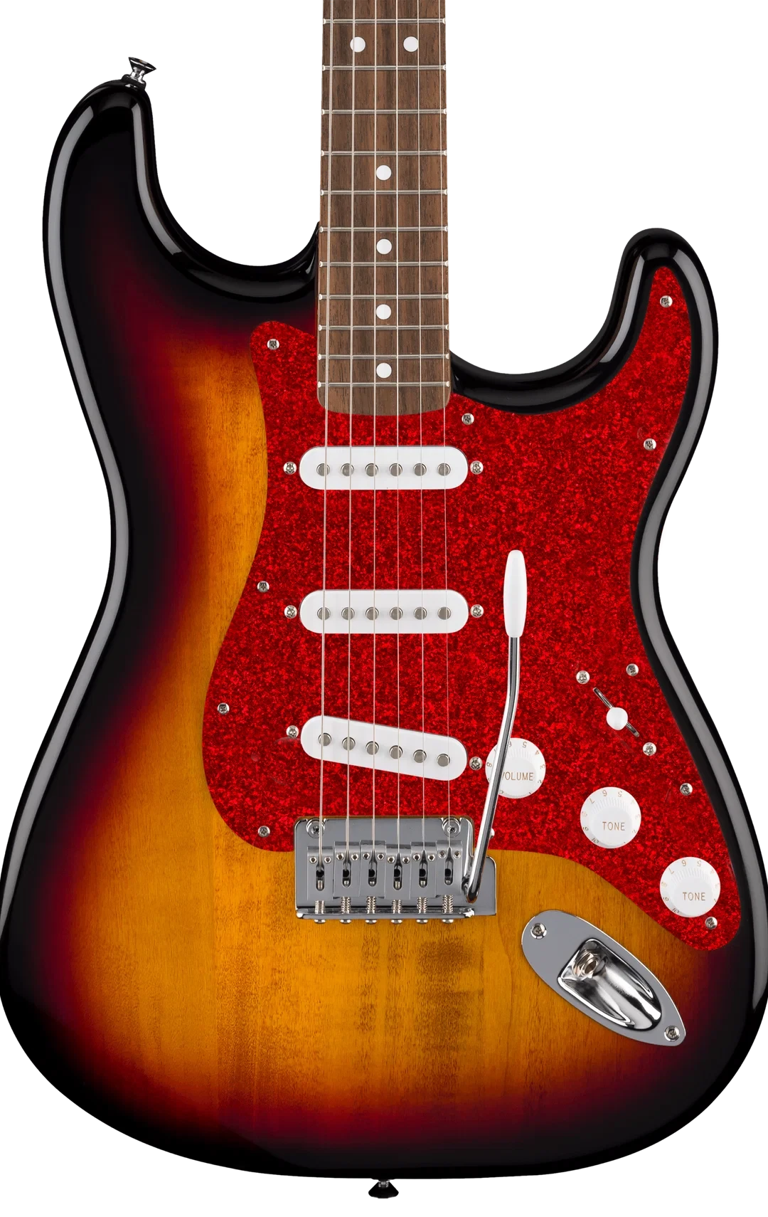 D'Andrea Strat Pickguard SSS - RED SPARKLE