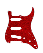 D'Andrea Strat Pickguard SSS - RED SPARKLE