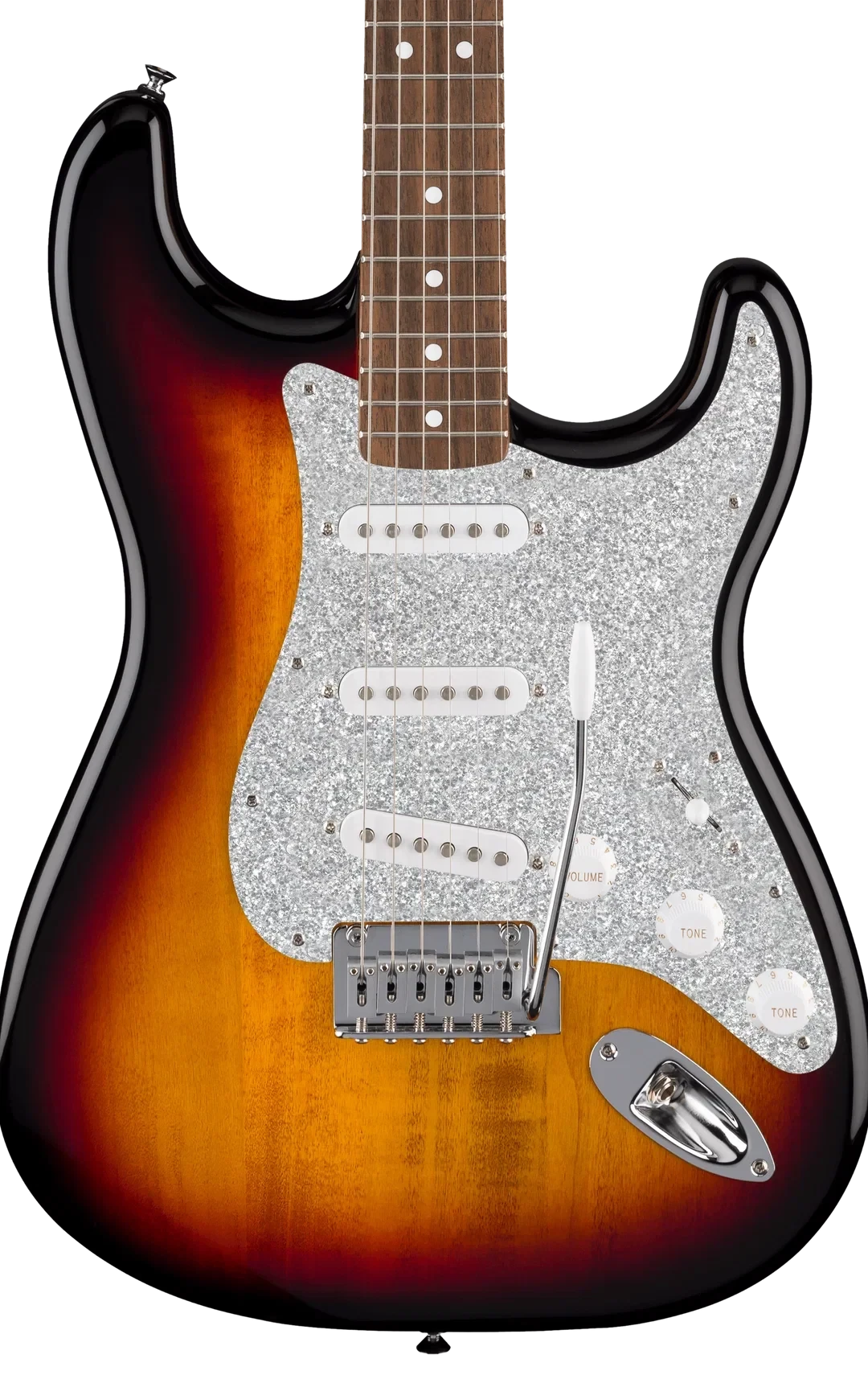 D'Andrea Strat Pickguard SSS - SILVER SPARKLE