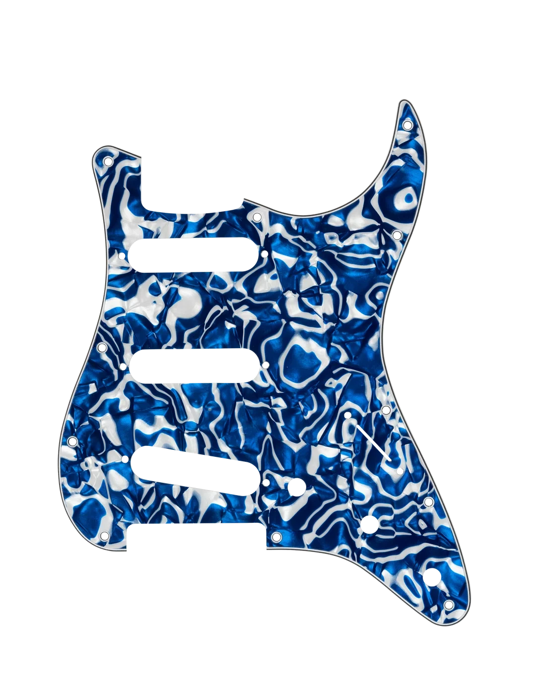 D'Andrea Strat Pickguard SSS - BLUE SWIRL PEARL