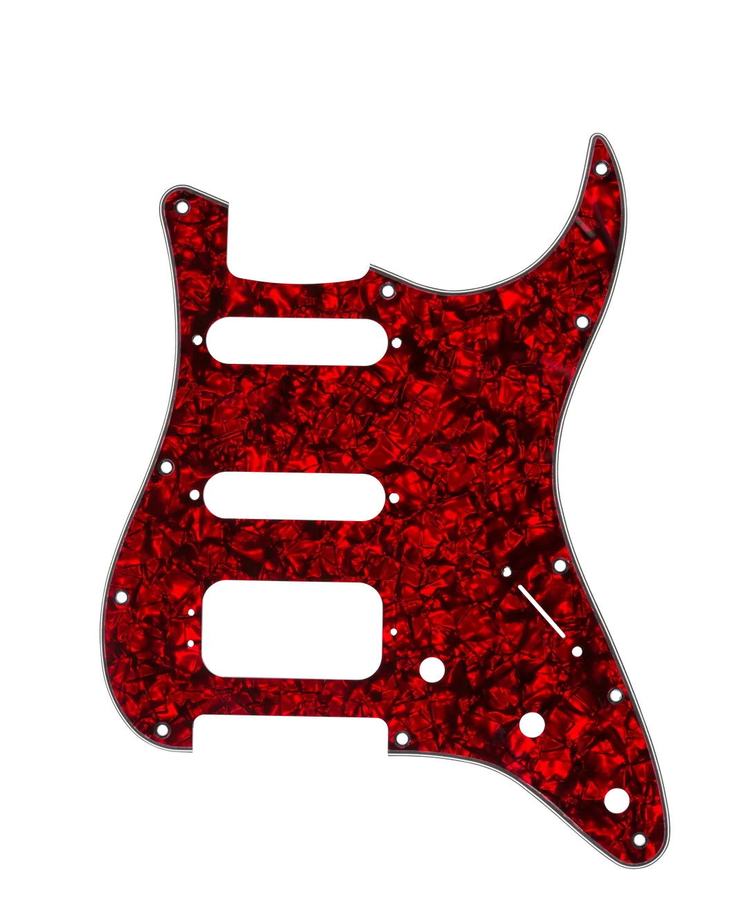 D'Andrea Strat Pickguard HSS - RED PEARL
