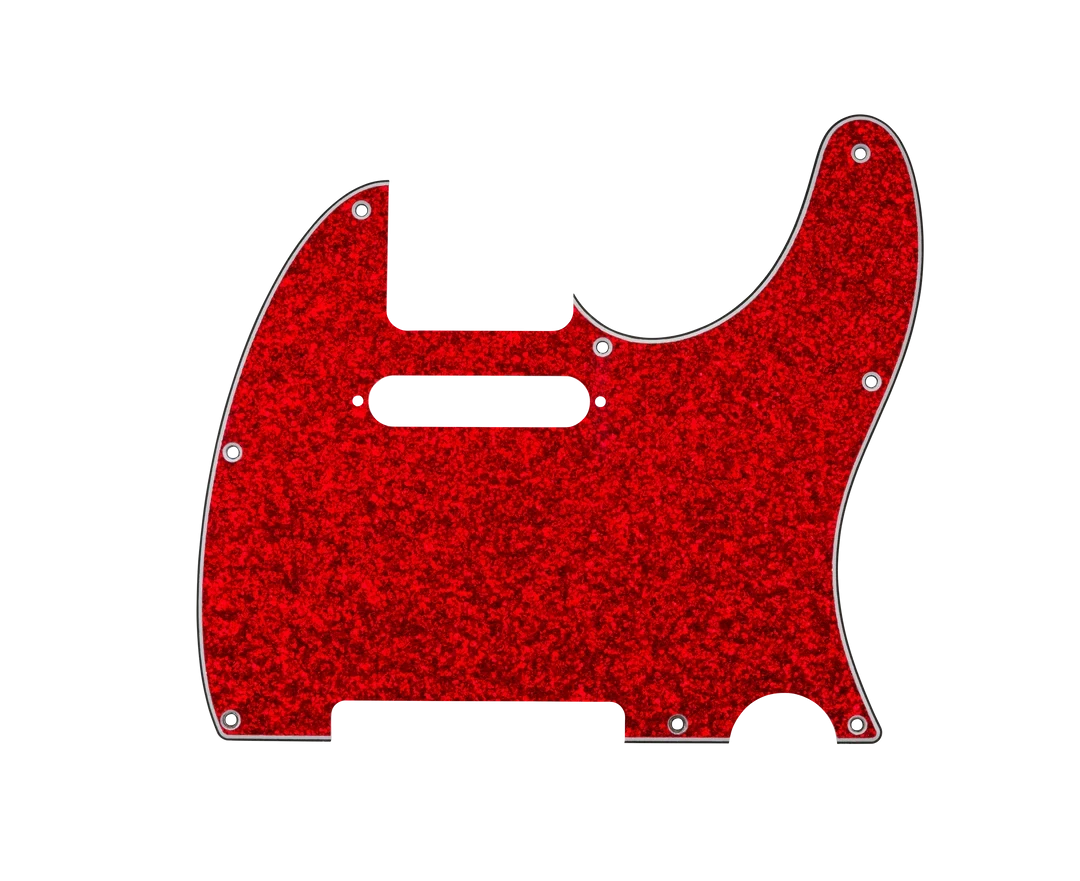 D'Andrea Tele Pickguard - RED SPARKLE