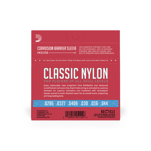 D'Addario Hard Tension, Classic Nylon Student Classical Guitar Strings