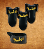 D'Andrea Plectrums, Medium T&F Pack (1 Thumb & 3 Finger Picks) BLACK - 4PC