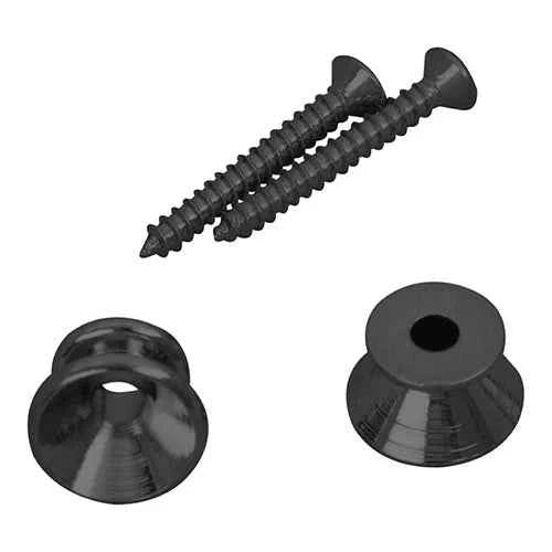 D'Andrea Strap Buttons - Black - 2PC