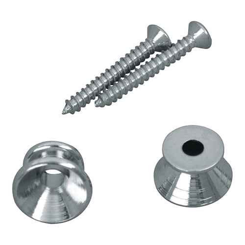 D'Andrea Accessories, Strap Buttons - Aluminum - 24PC