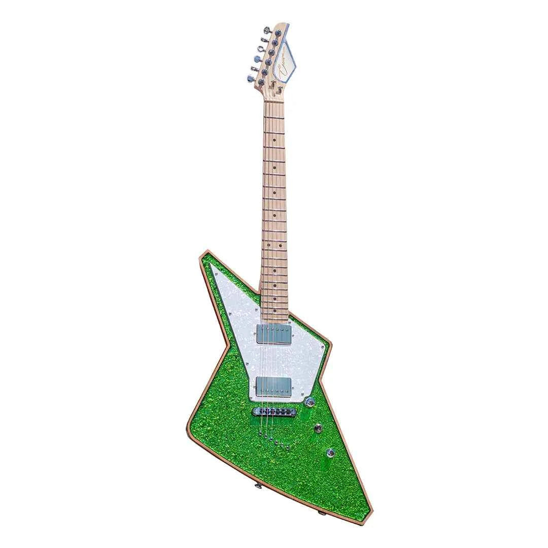 Cream Voltage Guitar in Ectoplasm Green with Gig Bag