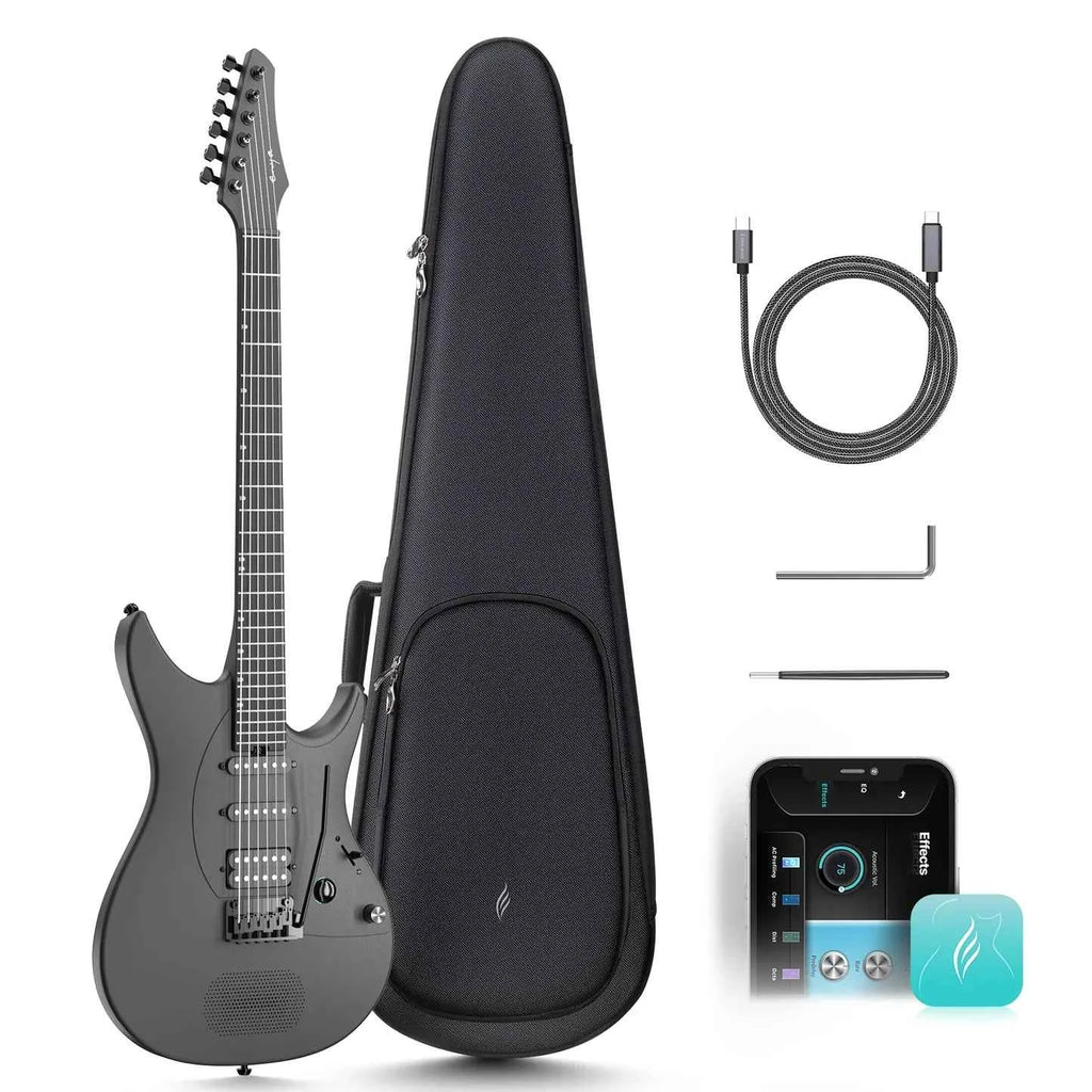 Nova Go INSPIRE - Smart Guitar with case and accessories Black