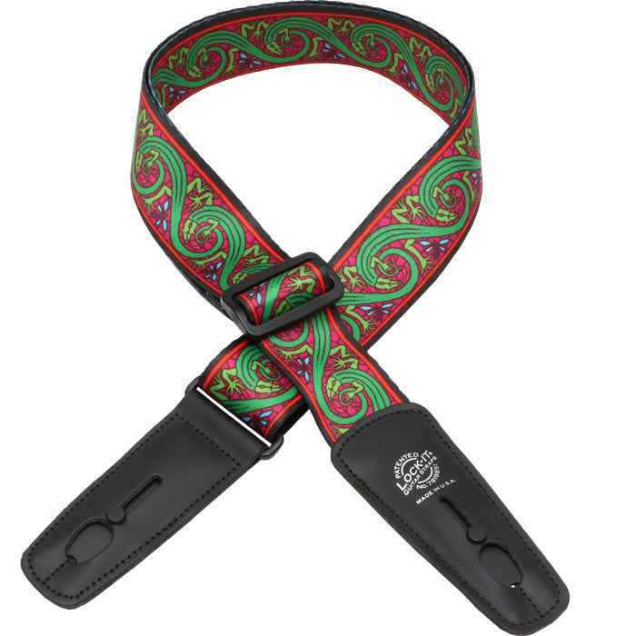 LOCK IT Green Lizards, Bob Masse Soft Plush Poly Strap