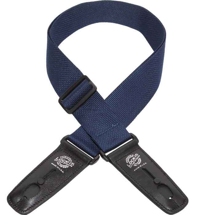 LOCK IT 2" POLY NAVY BLUE Guitar Strap