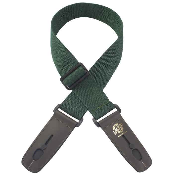 LOCK IT 2" POLY DARK GREEN Guitar Strap