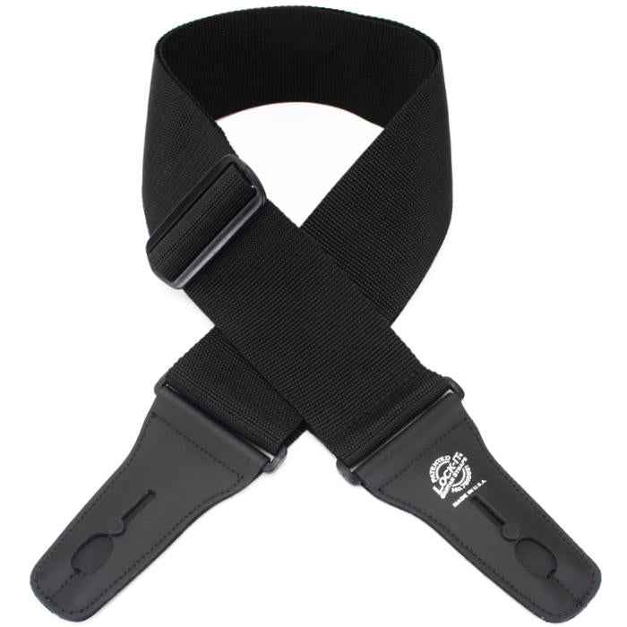 LOCK IT 3" POLY BLACK Guitar Strap