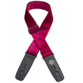 LOCK IT 2" CRUSHED VELVET RED Guitar Strap